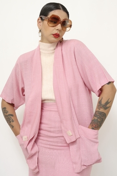 Conjunto rosa SAIA +BLAZER vintage - Capichó Brechó