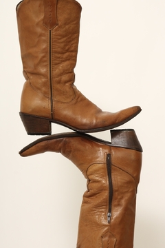 Bota caramelo couro 38 GOYAZES
