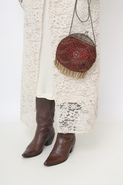Bolsa boho alça corrente franja CHENSON - Capichó Brechó