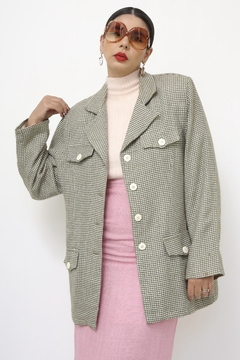 Blazer xadrez verde forrado - comprar online