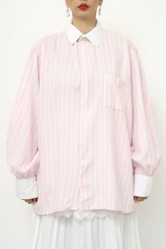 Camisa manga bufante listras - comprar online