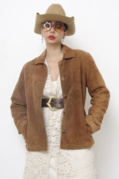 Jaqueta couro SUPERNATURAL marrom classica na internet