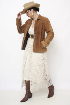 Jaqueta couro SUPERNATURAL marrom classica - loja online