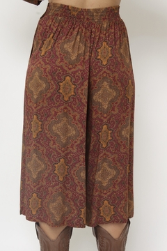 Conjunto estampa CALÇA + BLUSA boho vinho - loja online