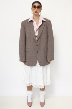 Blazer xadrez bordo forrado vintage na internet