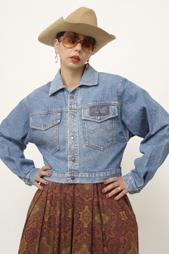 Jaqueta jeans cropped vintage - Capichó Brechó