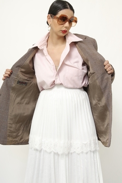 Imagem do Blazer xadrez bordo forrado vintage