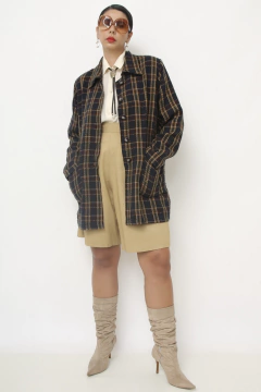 Camisa xadrez preta classica western - Capichó Brechó
