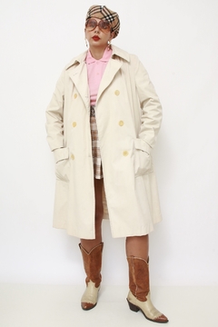 Imagem do Trench Coat bege impermeavel LADIES GARMENT WORKES UNION