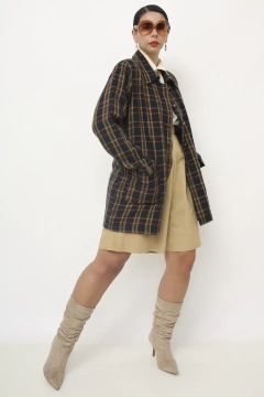 Camisa xadrez preta classica western na internet
