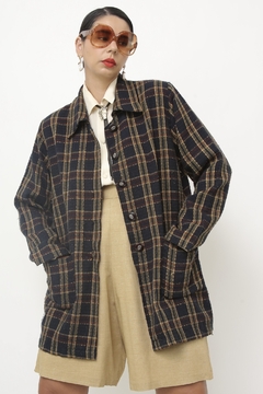 Camisa xadrez preta classica western - comprar online