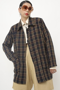 Camisa xadrez preta classica western