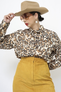 Camisa de onça manga longa