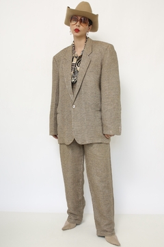 Conjunto Blazer + Calça bege forrado