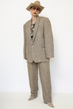 Conjunto Blazer + Calça bege forrado na internet