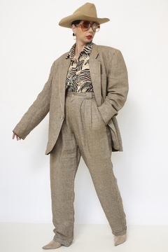Conjunto Blazer + Calça bege forrado
