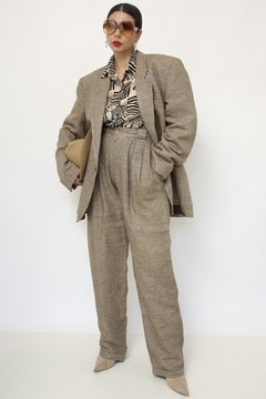 Conjunto Blazer + Calça bege forrado - comprar online