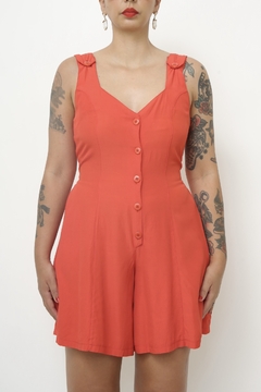 Macaquinho vermelho viscose - comprar online