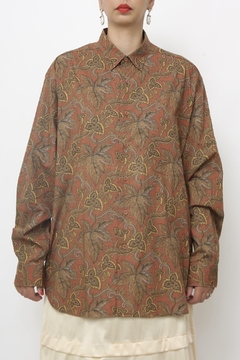 Imagem do Maxi camisa western marrom