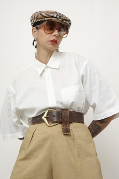 Camisa branca classica rustica - Capichó Brechó