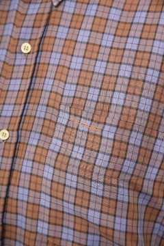 Camisa roxa xadrez Pierre Cardin - Capichó Brechó
