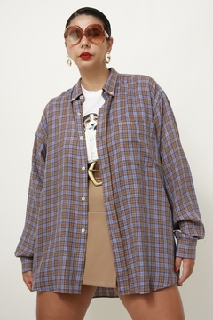 Camisa roxa xadrez Pierre Cardin - comprar online