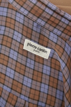 Camisa roxa xadrez Pierre Cardin