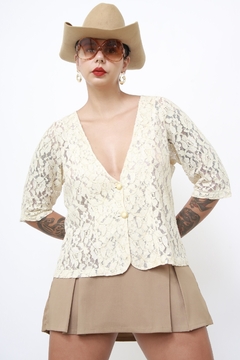 Camisa renda brilho terninho - loja online