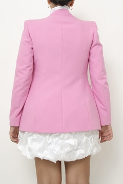 Blazer ZARA rosa forrado vintage - Capichó Brechó