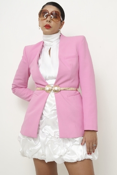 Blazer ZARA rosa forrado vintage