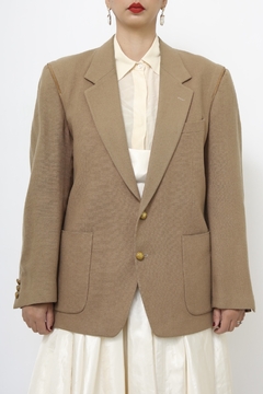 Blazer bege camel lã