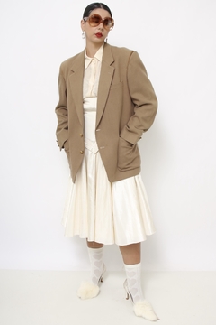 Blazer bege camel lã - loja online