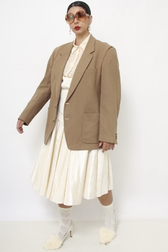 Blazer bege camel lã - comprar online