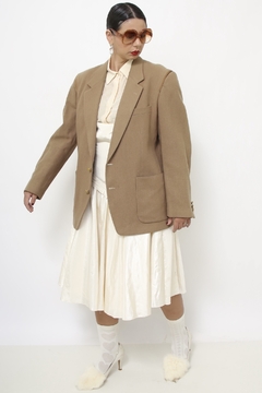 Blazer bege camel lã - comprar online