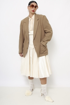 Imagem do Blazer bege camel lã