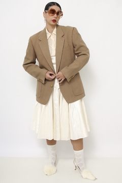 Blazer bege camel lã