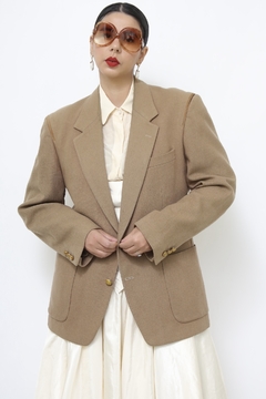Blazer bege camel lã