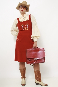 Mochila 100% couro marsala - Capichó Brechó
