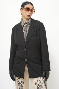 Blazer preto classico vintage - comprar online