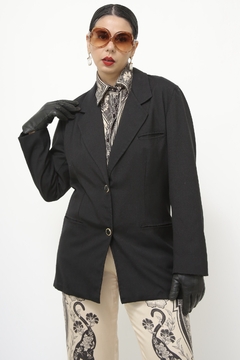 Blazer preto classico vintage