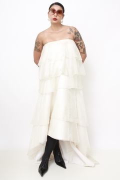Imagem do Saia vestido de noiva usado como T.Q.C