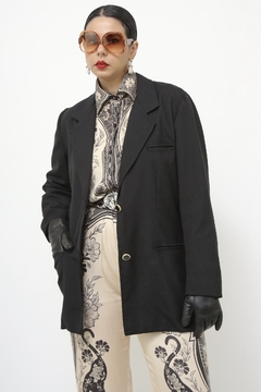 Blazer preto classico vintage