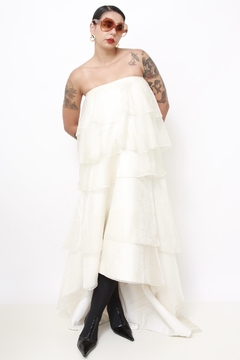 Imagem do Saia vestido de noiva usado como T.Q.C