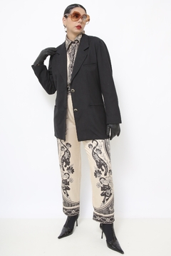 Blazer preto classico vintage - loja online