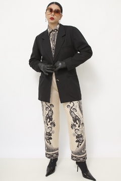 Blazer preto classico vintage - comprar online
