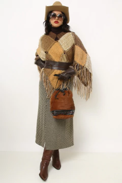 Bolsa rústica pele couro vintage - comprar online