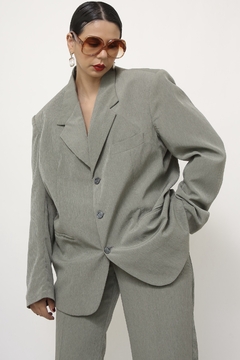 Conjunto Dominique cinza Blazer + Calça - loja online
