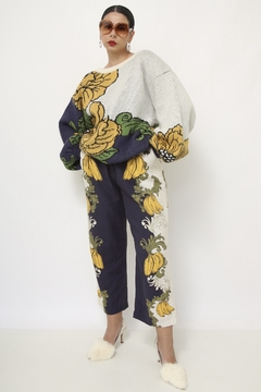 Imagem do Tricot flor amarela FARM manga bufante