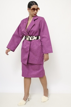 Conjunto roxo BLAZER + SAIA - comprar online