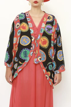 Kimono estampado 100% seda BDLN na internet